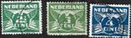 3 Postzegels Nederland 1924 Vliegende Duif met cijfer, Ophalen of Verzenden, T/m 1940, Gestempeld