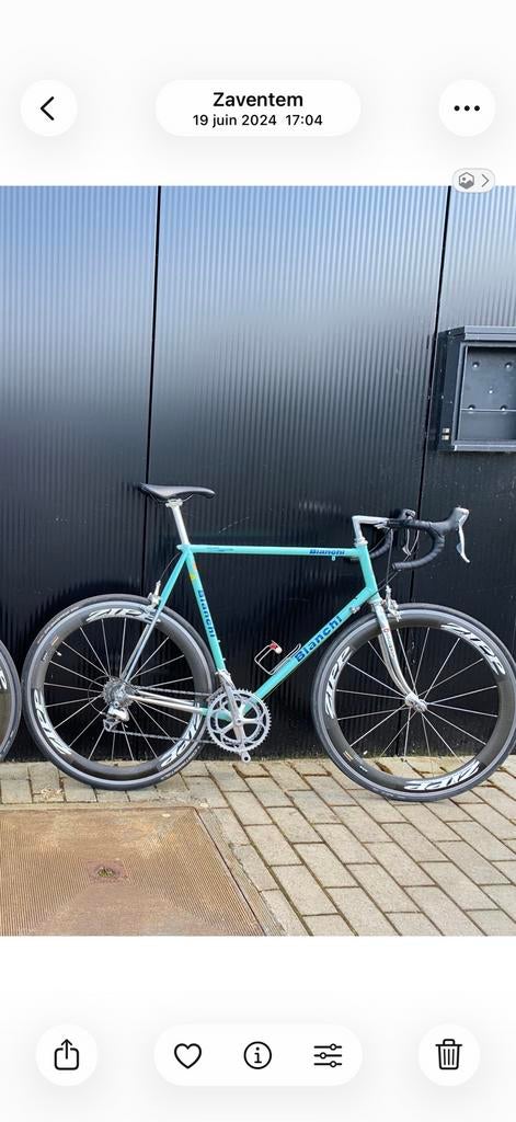 Bianchi Tsx 59 zipp404, Vélos & Vélomoteurs, Enlèvement, Comme neuf