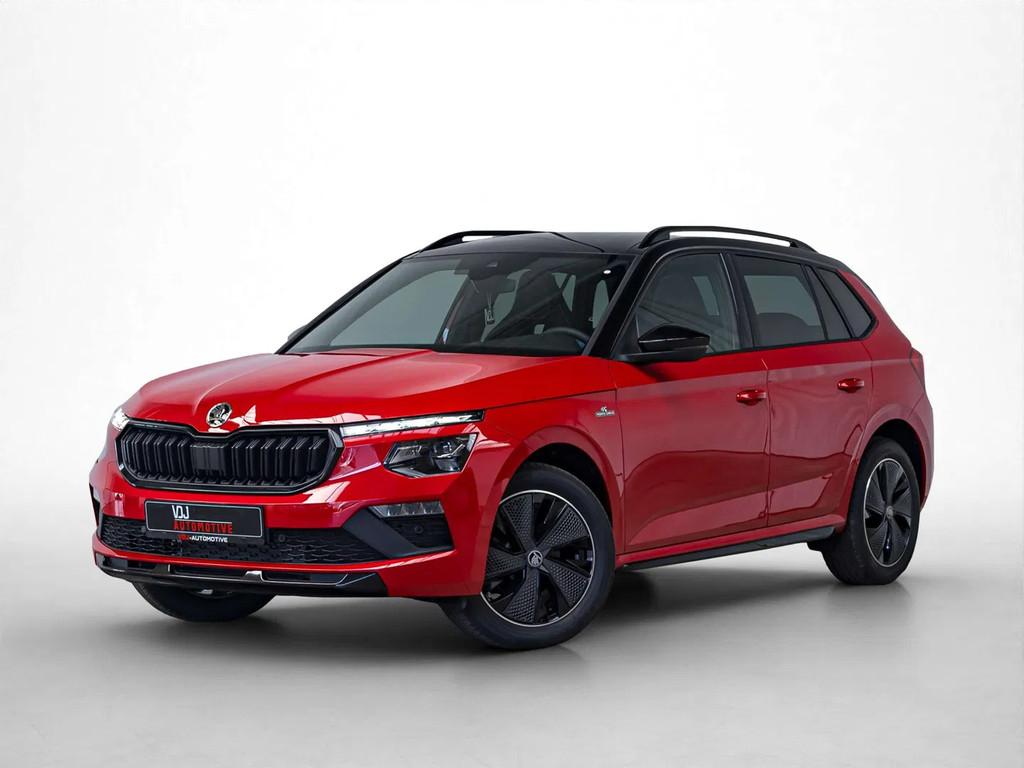 Skoda Kamiq MONTE CARLO|2J-GARANTIE|PANO|ACC|LA|HEATEDSEATS|, Automaat, Stof, 4 cilinders, 5 zetels