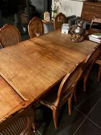 Table et 8 chaises, Maison & Meubles, Cinq personnes ou plus, 100 à 150 cm, Enlèvement, Utilisé