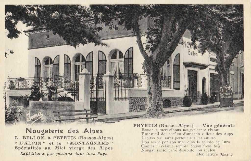 PEYRUIS -  Nougaterie des Alpes, Collections, Cartes postales | Étranger, Envoi, Non affranchie, France