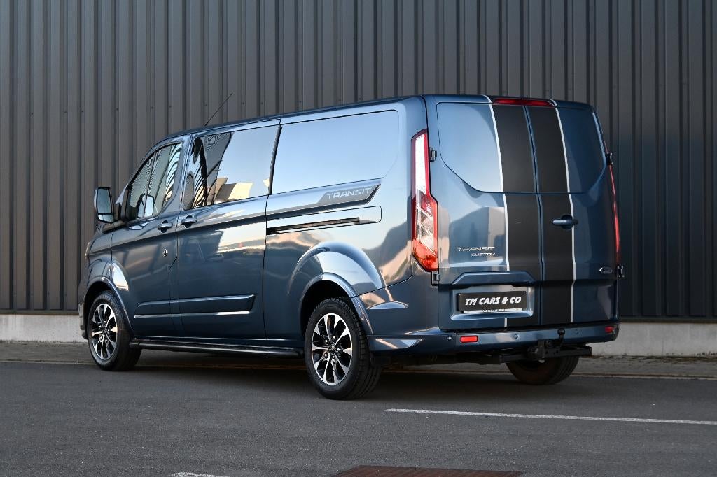 Transit Custom Sport L2 185PK, 5zit, Cam Cruise 2xschuif BTW, Auto's, Ford, Voorwielaandrijving, Monovolume, 170 g/km, 4 cilinders