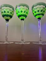 6 glazen uranium Val Saint Lambert, Ophalen of Verzenden