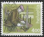 Zwitserland 1994 - Yvert 1444 - De Wijnbouwer (ST), Postzegels en Munten, Verzenden, Gestempeld