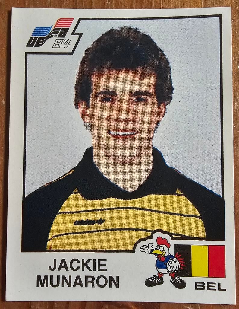 Panini Euro 84 n 106 Jackie Munaron Non utilisé Belgique!, Enlèvement ou Envoi, Comme neuf, Autocollant