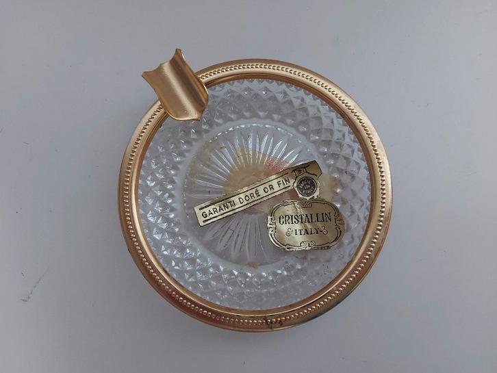 Cendrier cristal et or, Antiquités & Art, Antiquités | Verre & Cristal, Enlèvement