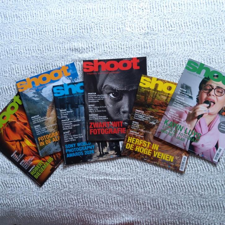 "SHOOT" Fotografietijdschrift. Prijs/ jaargang 2024, 2023..., Audio, Tv en Foto, Fotocamera's Digitaal, Ophalen of Verzenden