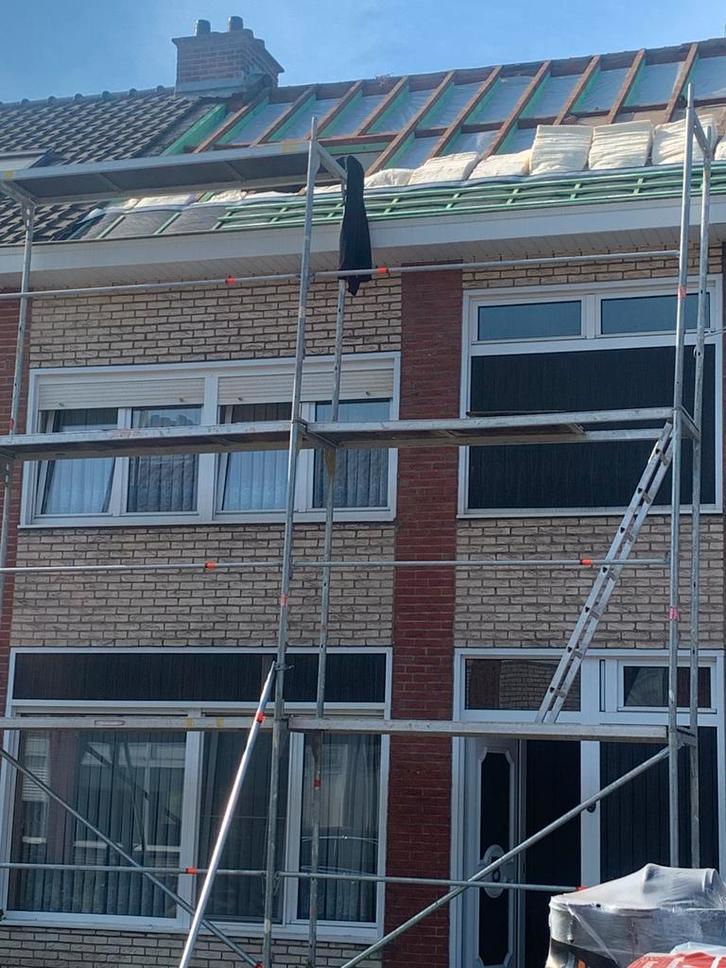 Stelling te huur, Bricolage & Construction, Échafaudages, Comme neuf, Échafaudage de façade, 5 mètres de hauteur ou plus, Enlèvement