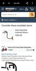 Propulseur manuel pour barque, Sports nautiques & Bateaux, Enlèvement