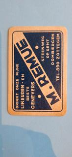 Carte à jouer Oombergen_Remue Genevers_Blauw_174, Enlèvement ou Envoi, Utilisé, Carte(s) à jouer