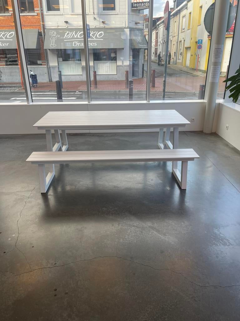 Ban  pour jardin en aluminium blanc., Enlèvement ou Envoi, Comme neuf