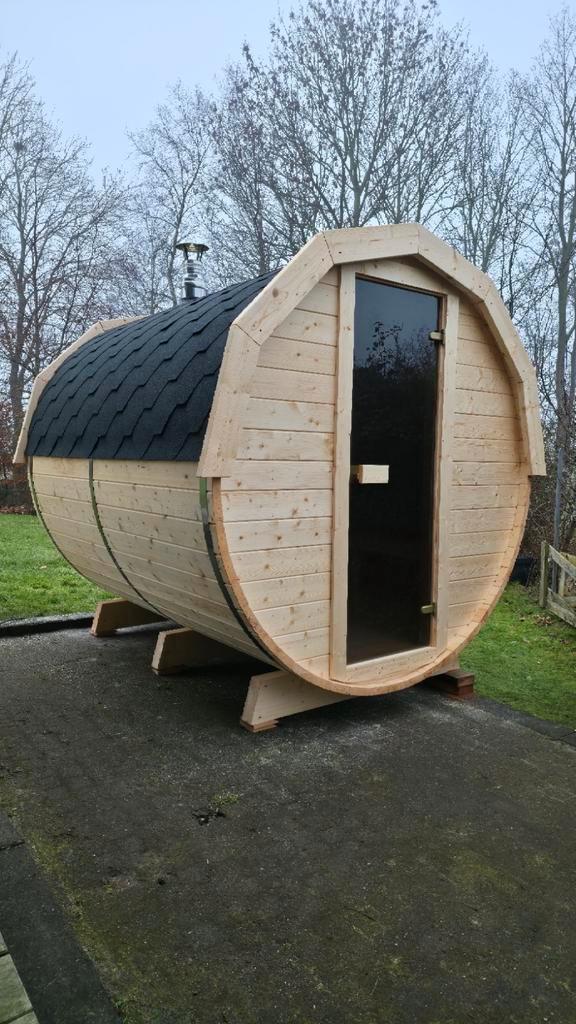 2,5M Barrel Sauna Gratis Levering en Plaatsing, Sport en Fitness, Sauna, Ophalen of Verzenden