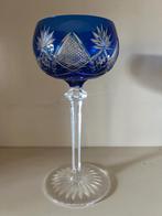 1 blauw glas van Val Saint Lambert, Antiek en Kunst, Ophalen