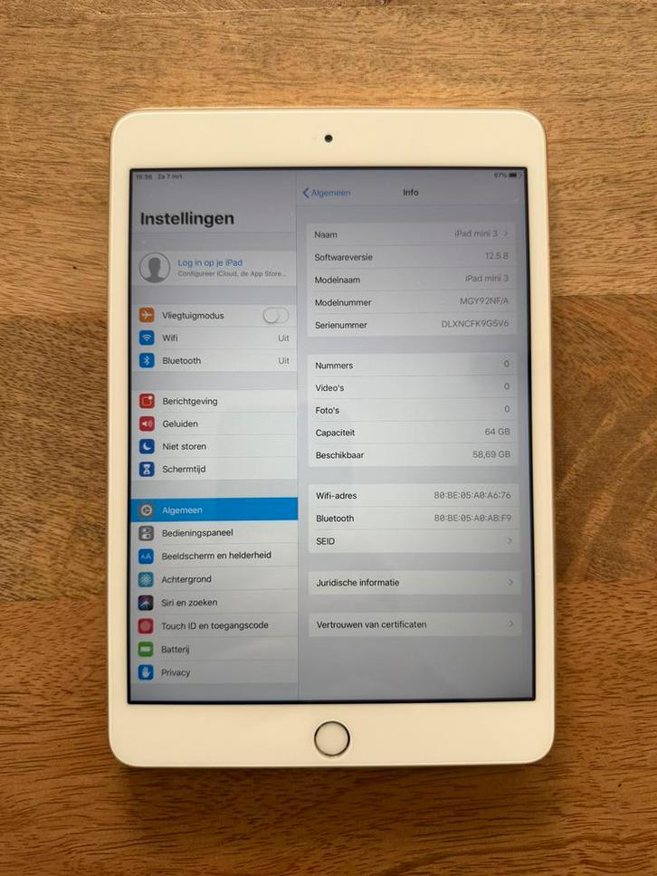 iPad Mini 3 Wifi 64 gb Gold Als Nieuw, Computers en Software, Apple iPads, Zo goed als nieuw, Apple iPad Mini, Wi-Fi, 8 inch, 64 GB