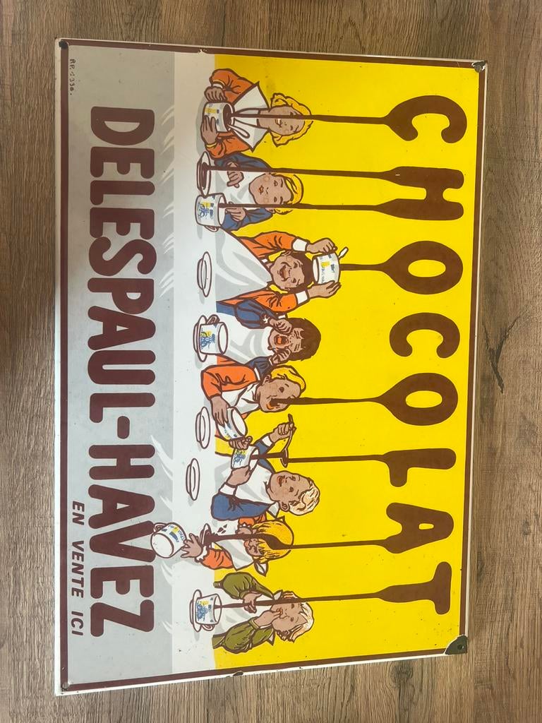 Plaque émaillée, Enlèvement, Comme neuf