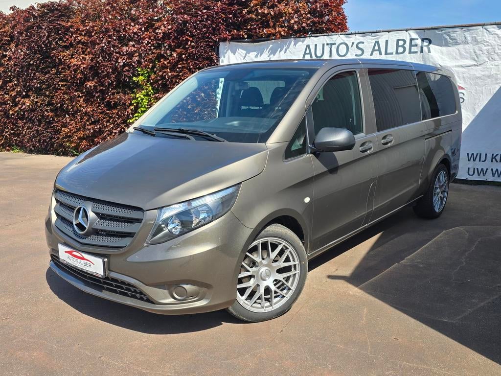 Mercedes Vito tourer 114cdi 6pl dubbele cabine btw incl, Auto's, Stof, 4 cilinders, Bruin, https://public.car-pass.be/vhr/bc4c0bea-644a-42d4-b060-17251b763fab