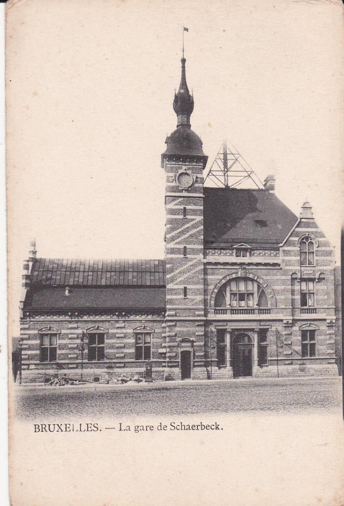 Bruxelles - La gare de Schaerbeck, Enlèvement ou Envoi, Avant 1920, Non affranchie, Bruxelles (Capitale)