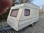 Caravan Caravelair 375 De Luxe Keuringsvrij. fietsendrager, Treinzit, Particulier, 4 tot 5 meter, 500 - 750 kg