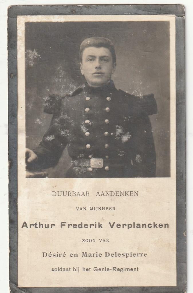 B P FOTO OORLOG VERPLANCKEN BERCHEM OUD1885 - 1914, Ophalen of Verzenden