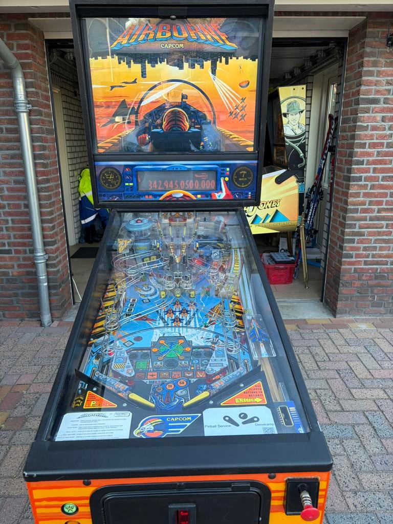 Capcom airborne flipperkast, Verzamelen, Overige merken, Ophalen of Verzenden, Zo goed als nieuw, Dot-matrix