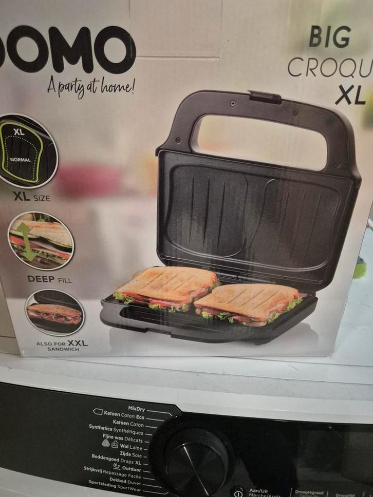 Domo croque monsieur machine Xl. Slechts eenmaal gebruikt, Elektronische apparatuur, Contactgrills, Ophalen