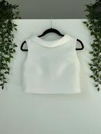 Witte Crop top A Ligné maat 38, Kleding | Dames, Ophalen of Verzenden, Zo goed als nieuw, Wit, Bruidsmeisjeskleding