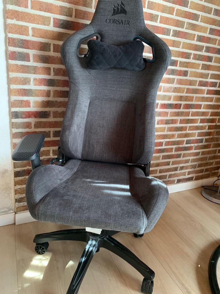 B1x stevige Gaming bureaustoel Merk Corsair, Huis en Inrichting, Bureaustoelen, Ophalen, Gebruikt, Grijs, Gaming bureaustoel