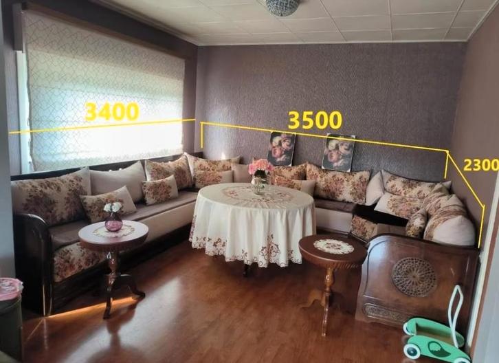 Marokkaanse salon – COMPLETE LUXE SET – TOPSTAAT !, Maison & Meubles, Canapés | Coins salons complets, Neuf, Bois, Tissus, Enlèvement