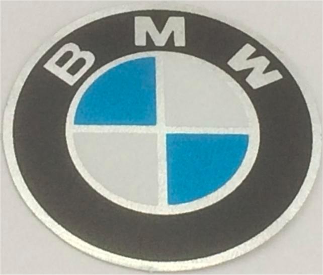 BMW Logo metallic sticker #3, Motoren, Accessoires | Stickers, Verzenden