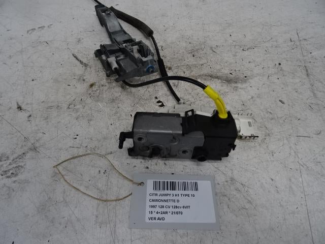 SERRURE DE PORTE AVANT DROITE Jumpy (G9) (9681334980), Utilisé, Droite, Citroën
