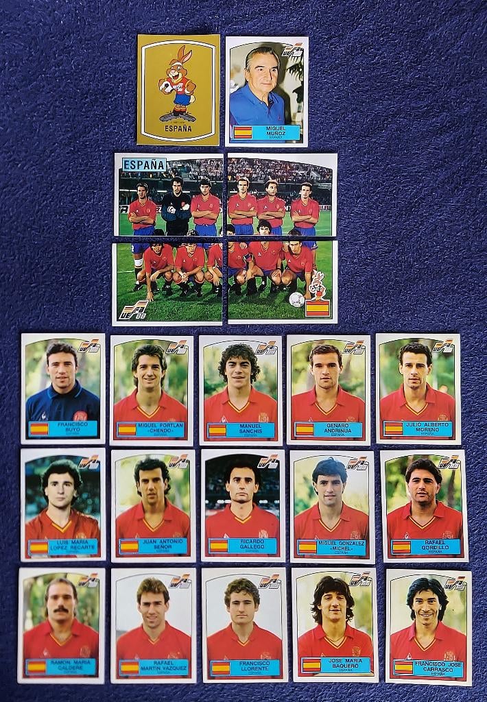 21 versch. Panini stickers voetbal ' Euro 1988 - Spanje ', Verzamelen, Ophalen of Verzenden, Nieuw, Poster, Plaatje of Sticker