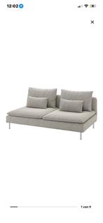 Soderhamn zetel grijs/wit, Huis en Inrichting, Ophalen, Gebruikt, Wit