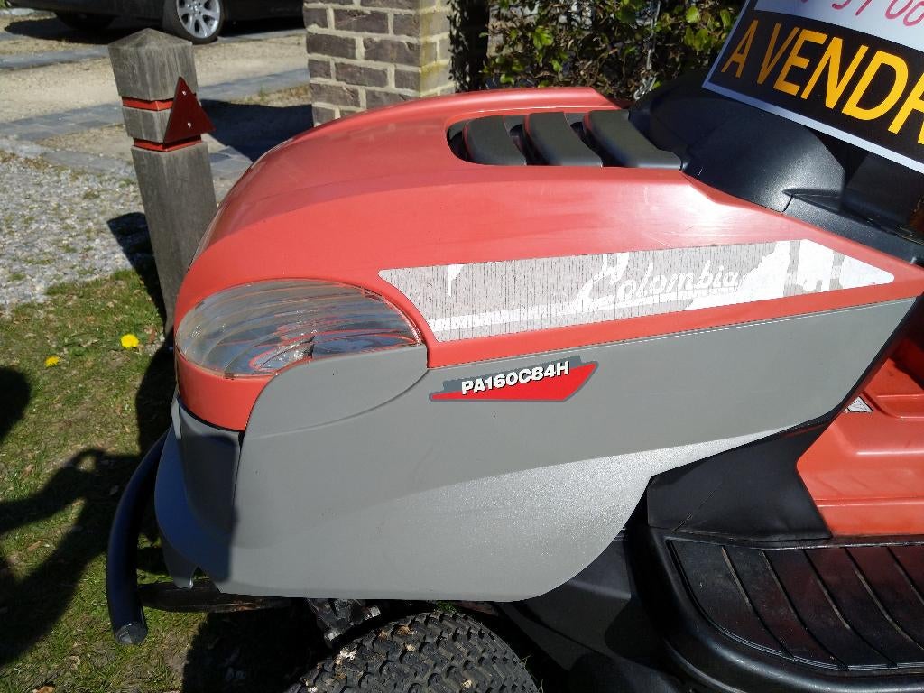 TRACTEUR COLOMBIA PA 160 C 184 H, Tuin en Terras, Zitmaaiers, Gebruikt, 90 tot 120 cm, Elektrische starter, Mulchfunctie, Opvangbak