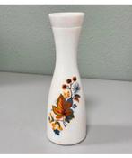 Antiek Vintage wit witte Vaas 25cm met bloemen bloem paint, Ophalen of Verzenden