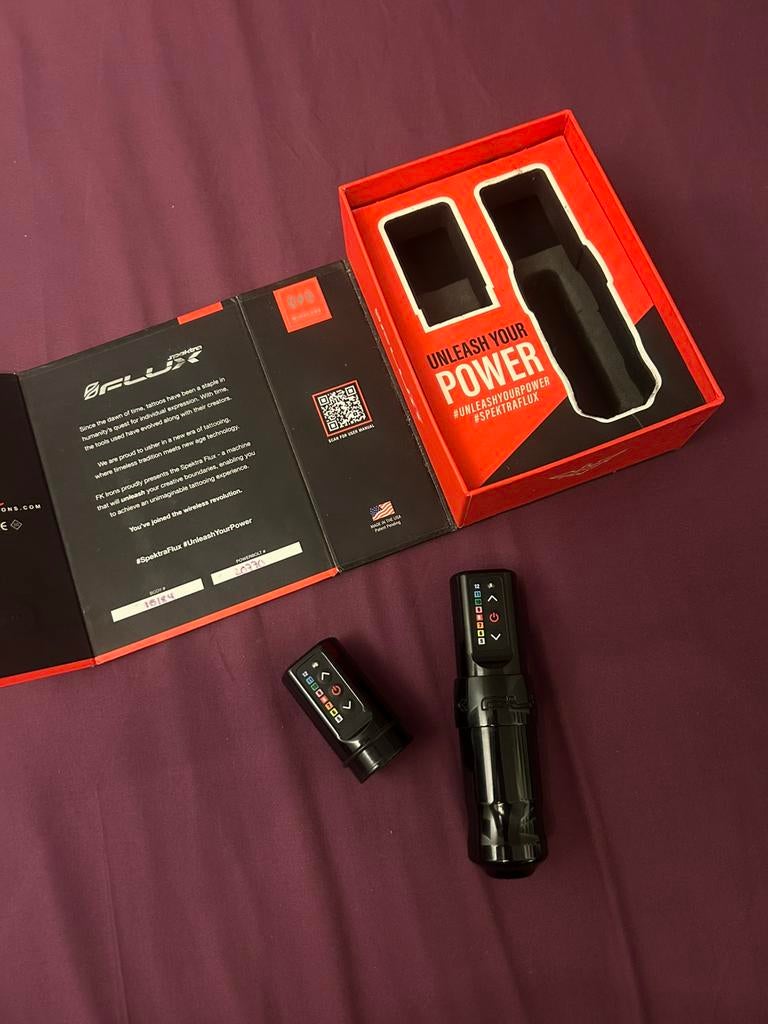 Fk Irons spektra flux tattoo machine, Ophalen