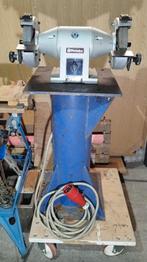 Dubbele slijpmolen METABO 380V, met onderstel. Gereviseerd, Doe-het-zelf en Bouw, Ophalen, Zo goed als nieuw, Werkbankslijpmachine