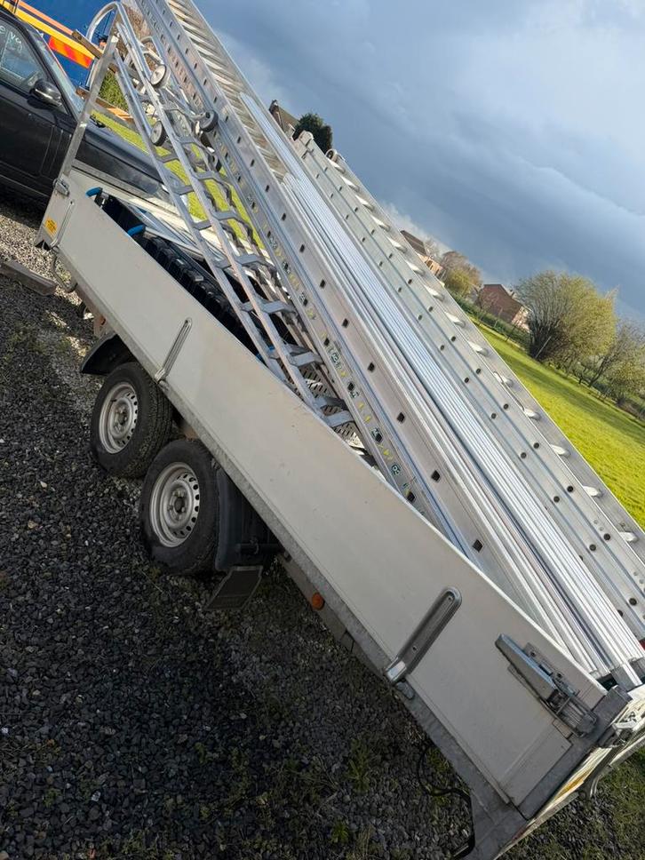 BW trailer 2700 kg platte aanhanger, Auto diversen, Aanhangers en Bagagewagens, Gebruikt, Ophalen