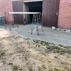 steiger loopplank plus 2 schragen, Ophalen