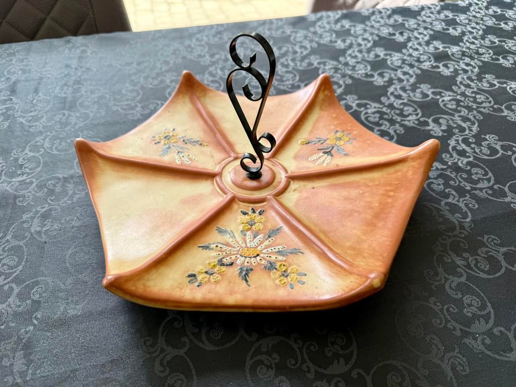 Bol Vallauris vintage avec poignée - 32 cm - 1960, Antiquités & Art, Antiquités | Céramique & Poterie, Enlèvement