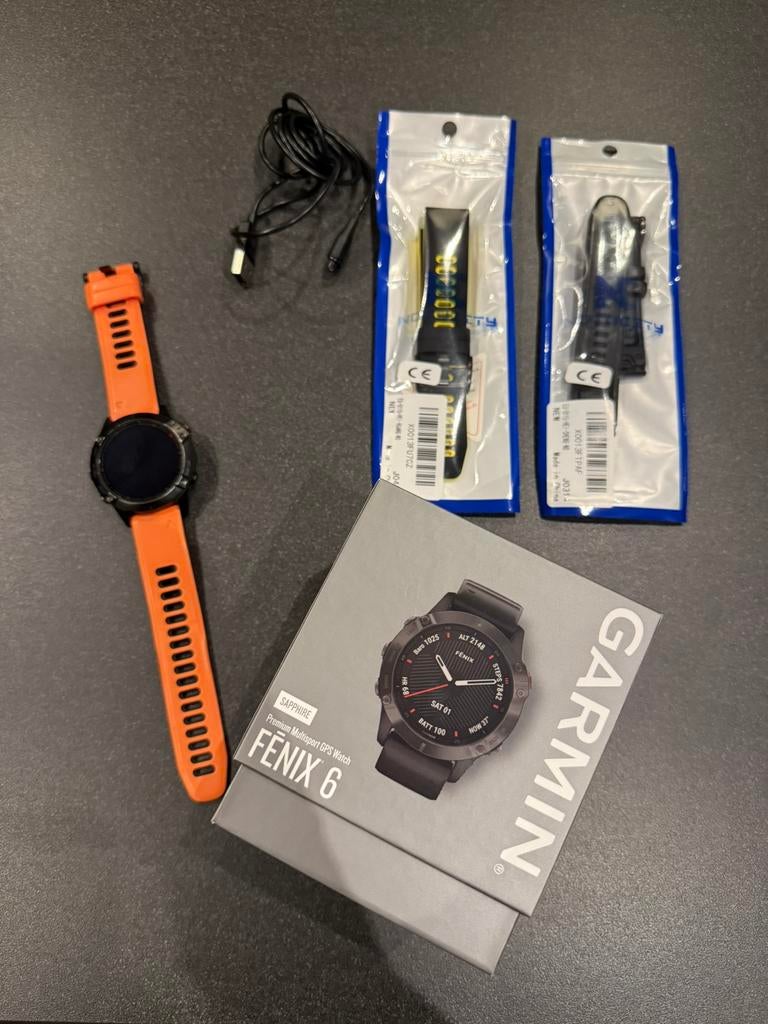 Garmin fenix 6 pro, Ophalen, Waterdicht, Zwart