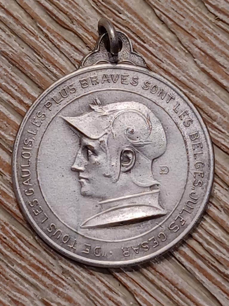 wo1 medaille waelhem liege nieuport 1914 groot, Ophalen of Verzenden, Landmacht, Lintje, Medaille of Wings