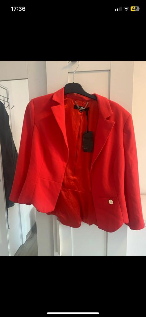 Elisabetta Franchi blazer, Enlèvement, Comme neuf, Rouge, Manteau