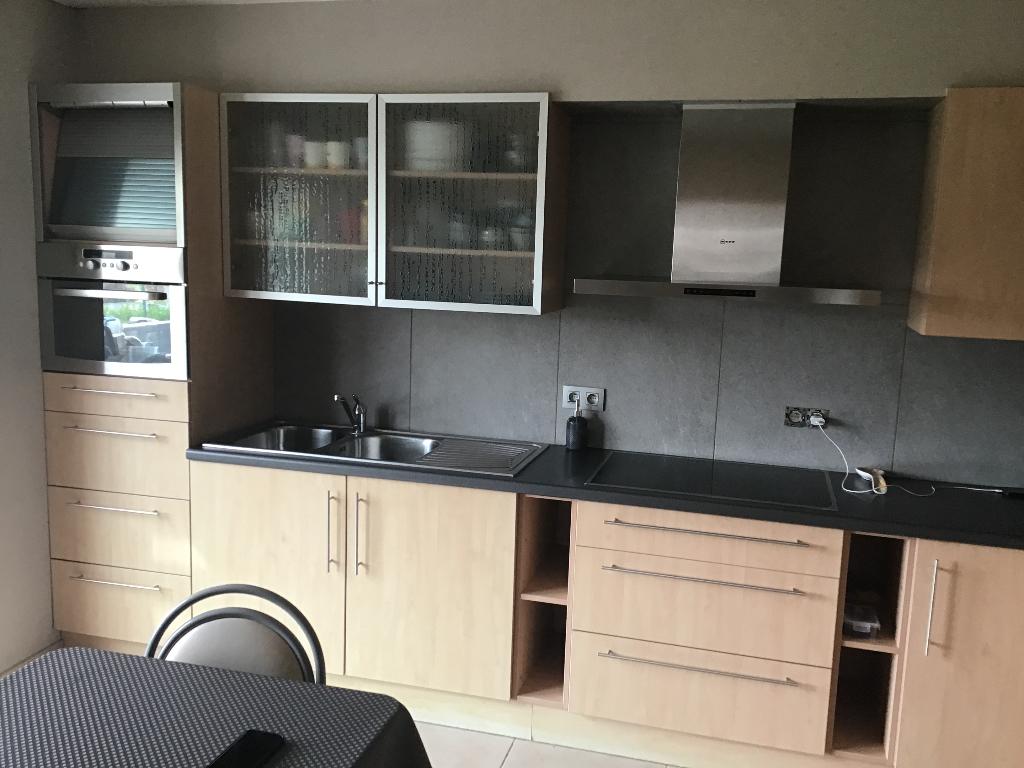 KEUKEN (incl. toestellen) TE KOOP - ZELF TE DEMONTEREN, Ophalen, Gebruikt, Bruin, Hoekkeuken