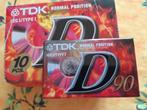 LOT 10x Cassettes Audio 90 TDK Japan D90 K7 NEUF, Enlèvement ou Envoi, Neuf, dans son emballage, 2 à 25 cassettes audio, Vierge