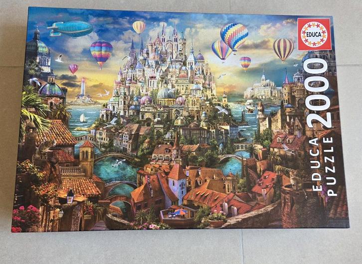 puzzel 2000 Educa Droomstad, Hobby & Loisirs créatifs, Sport cérébral & Puzzles, Utilisé, Puzzle, Plus de 1 500 pièces, Enlèvement ou Envoi