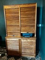Te koop: massieve houten archiefkast, Ophalen, 100 tot 150 cm, 200 cm of meer, Teakhout