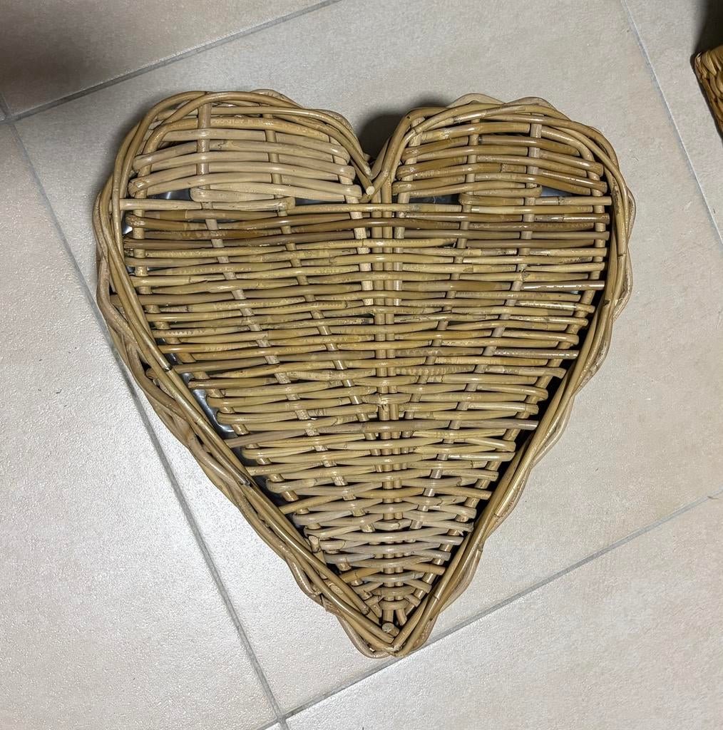 Grand panier en osier 40x40cm, Maison & Meubles, Enlèvement ou Envoi, Comme neuf, Osier, Panier