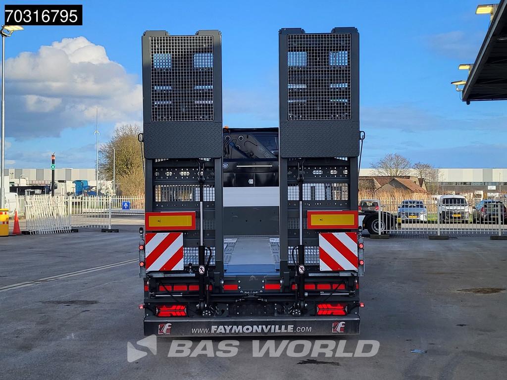 Scania S660 8X2 HMF 9520OK-RCS Crane Kran Fifth wheel Full A, Euro 6, Scania, Zwart, Leder