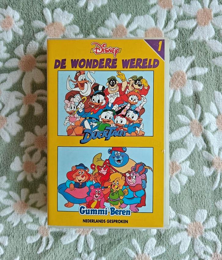 VHS - De Wondere Wereld 1 - Disney - Vintage - €4, CD & DVD, VHS | Film, Utilisé, En néerlandais, Tous les âges, Enlèvement