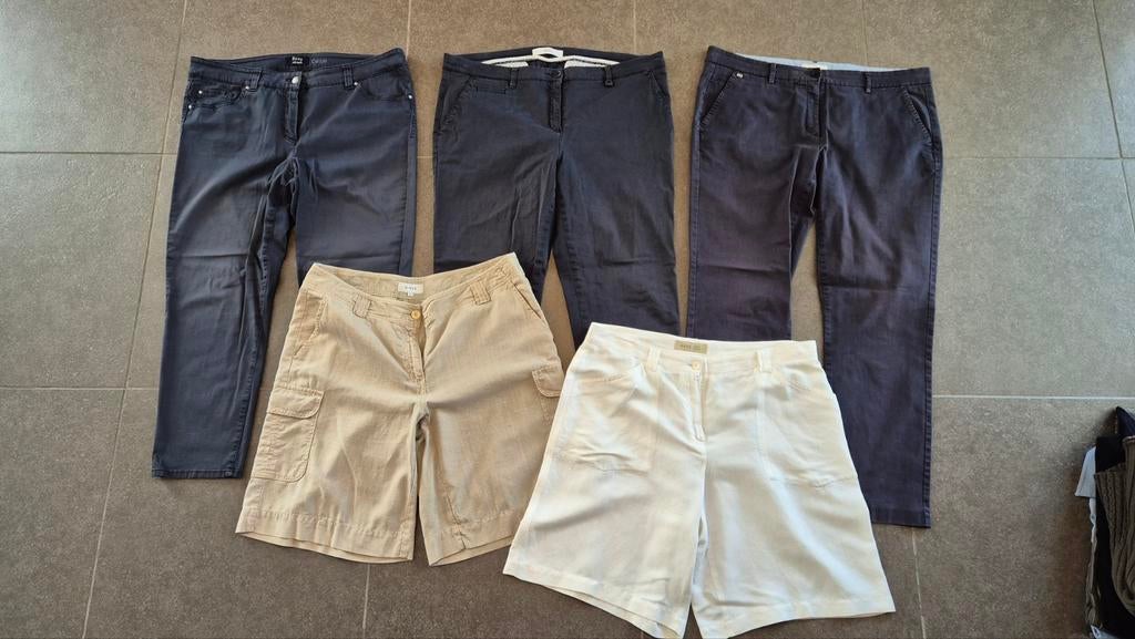 Lot van 7 damesbroeken BRAX, GIGUE, TERRE BLEUE maat 44-46, Ophalen of Verzenden, Maat 42/44 (L)